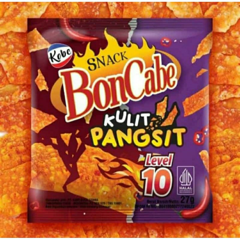 

snack kulit pangsit bon cabe