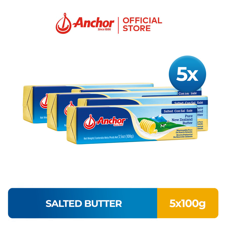 

Anchor Mentega (Butter) Salted 5 x 100g
