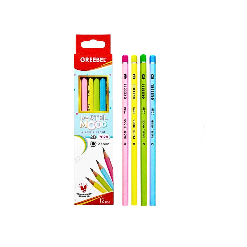 

Pensil 2B GREEBEL 7028 Pastel Mood Graphite Pencil (023076)