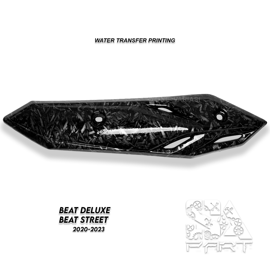 TAMENG COVER TUTUP KNALPOT BEAT 2020 NEW CARBON FORGED