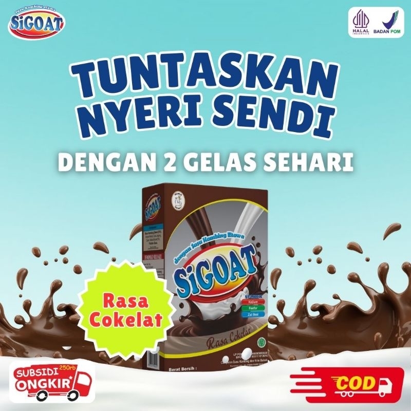 

1 BOX SIGOAT COKELAT SUSU KAMBING ETAWA BUBUK ORIGINAL MURAH ATASI NYERI LUTUT TULANG SENDI ASAM URAT BATUK MENAHUN ASMA PARU-PARU