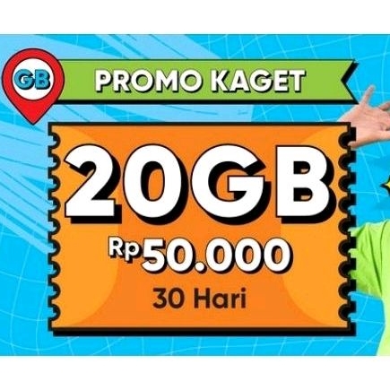 20 GB Sebulan Kartu Perdana by.U Telkomsel 20 GB 30 hari
