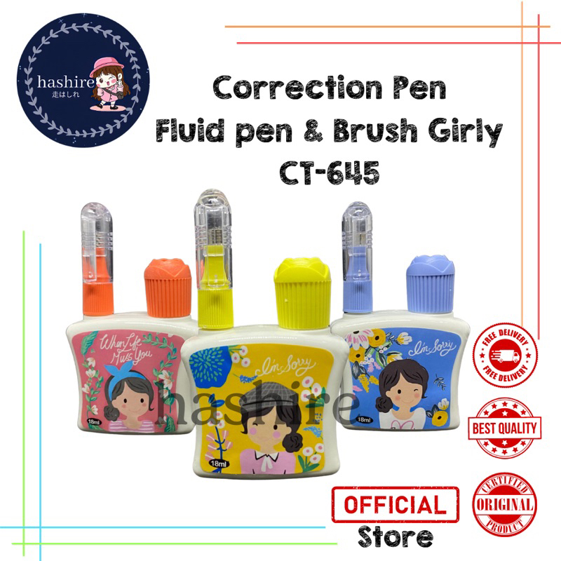 

Correction Pen+ Kuas Karakter / Tipex Pen + Kuas/ Tipex 2 fungsi