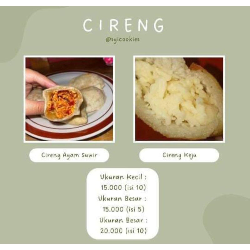 

Cireng Ayam Suwir dan Keju