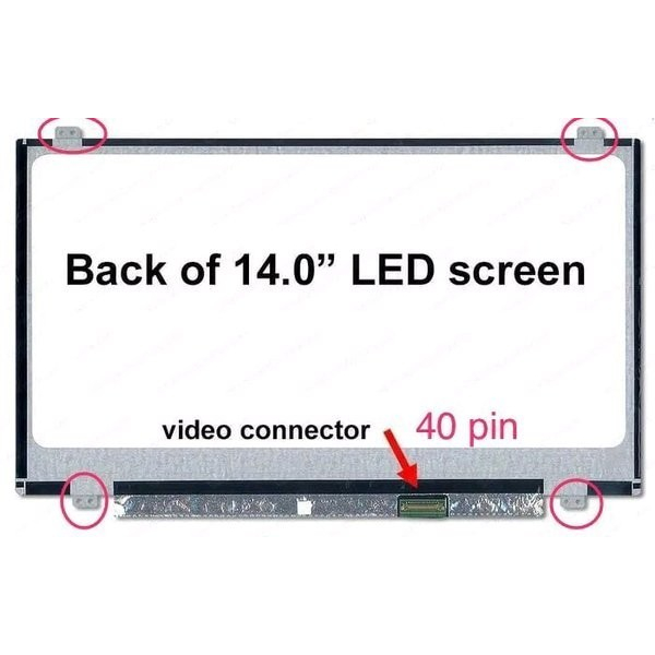 Layar lcd led laptop Lenovo G400s, Lenovo Z400 LED 14.0 Slim 40pin ORI