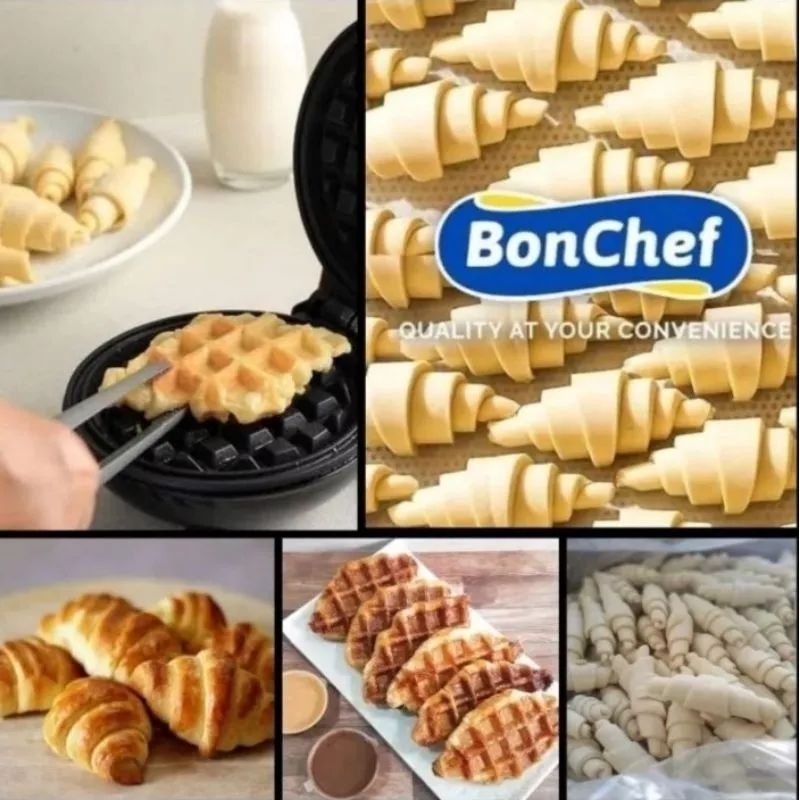 

Bon Chef Croissant Ready to Bake / Croffle / Waffle | Berat Bersih 30gr 10pcs