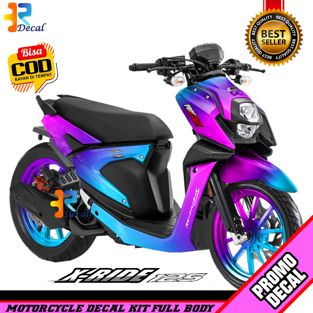 Decal Motor X Ride 125 Desain Bunglon Sticker Decal  X-Ride 125 Full Body