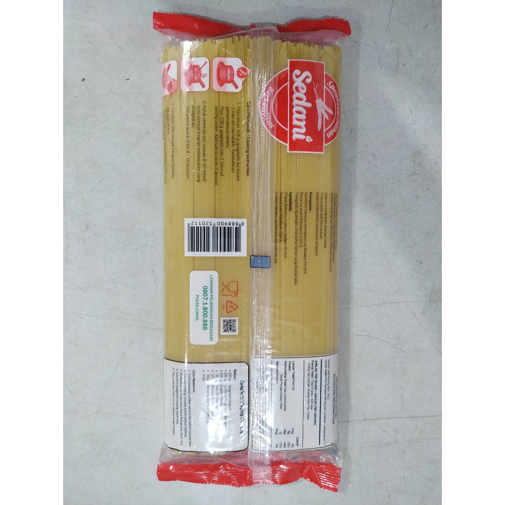 

HG Sedani Spaghetti 1Kg Bahan Berkualitas Murah