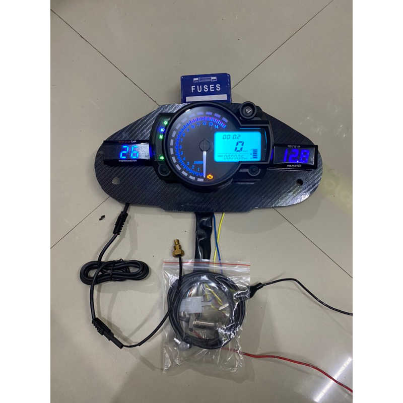 SPEEDOMETER SPEEDO DIGITAL NINJA 250 KARBU PNP MODEL KOSO
