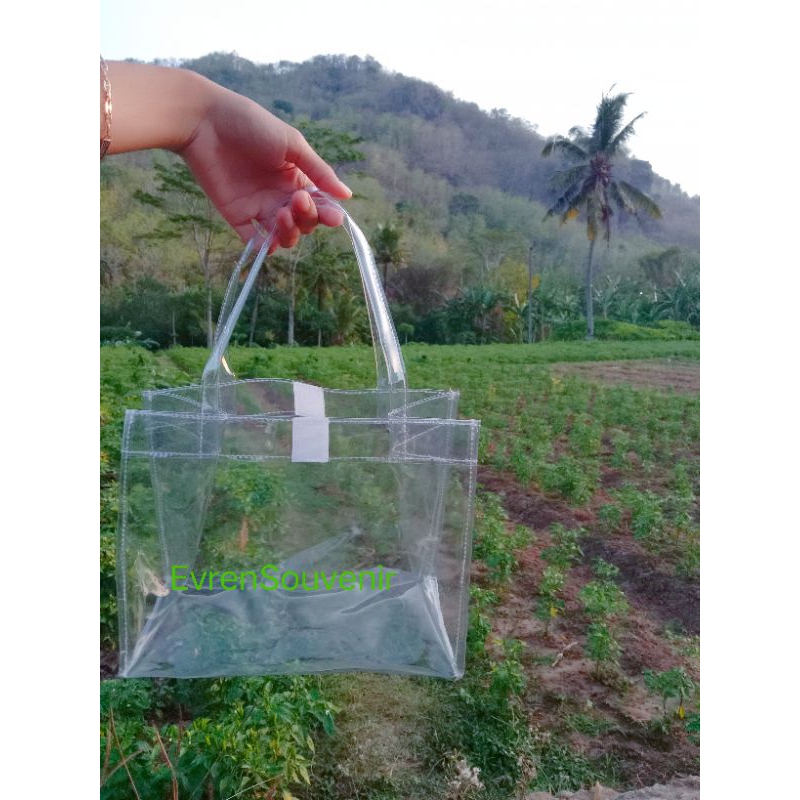 

Tas Mika Transparan Tebal , Tas Souvenir ulang tahun , Tas Hampers