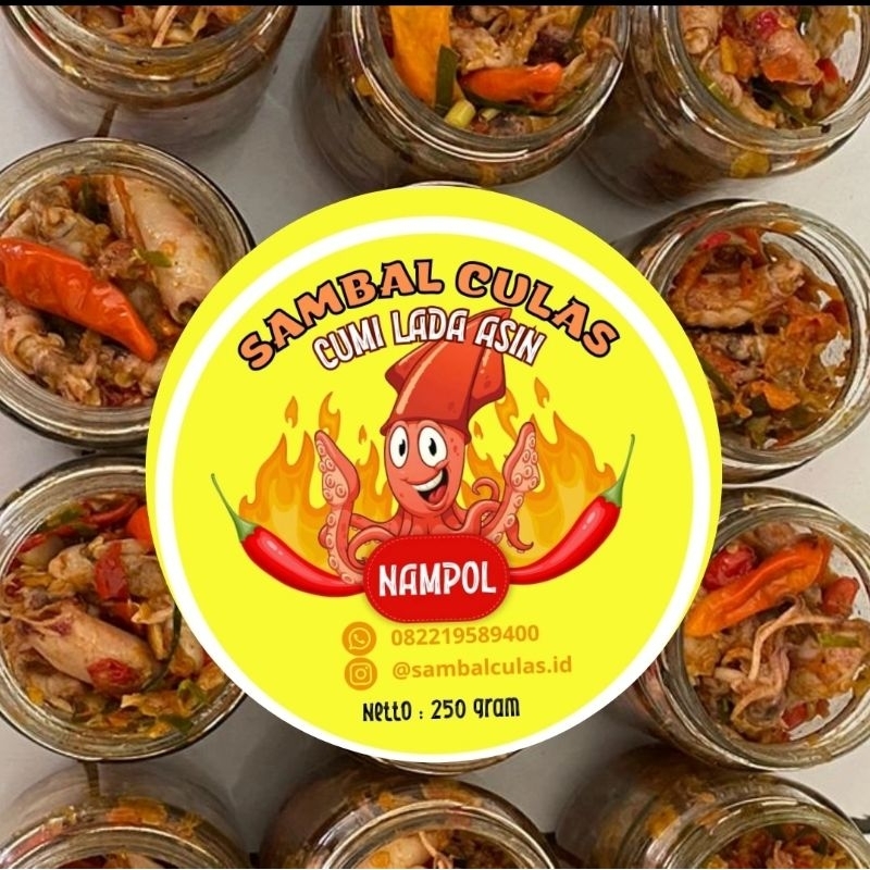 

Sambal cumi Lada asin 250 gram