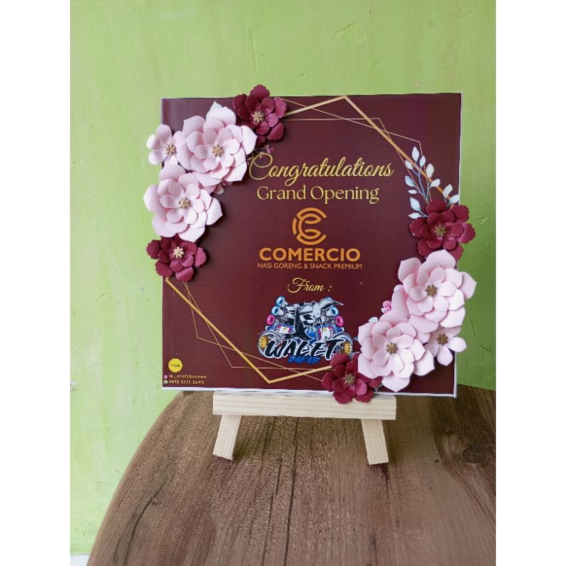 Karangan Bunga Papan Bunga Mini Papan Bunga Ucapan Souvenir Ucapan