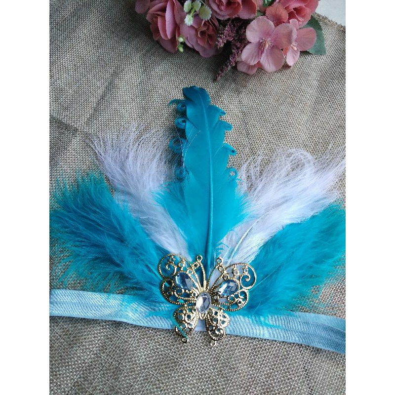 Bandana Bulu/Bandana tari/Aksesoris Kepala