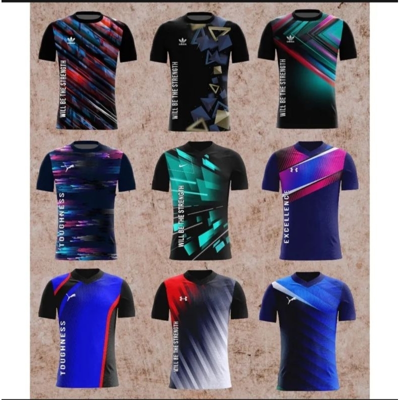 Kaos Atasan olahraga hyget Serena Jersey printing Futsal volly