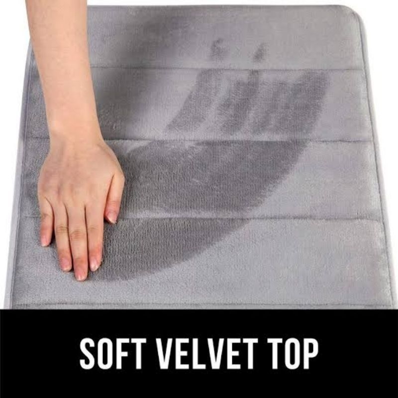 SEETM9 [COD] KESET MEMORY FOAM SET ISI 2PCS  anti slip Berkualitas 2 in 1 Kitchen Floor Mat Set / Keset Alas Lantai Rumah Kamar Dapur KESET DAPUR 2in1 LEMBUT ANTI SLIP (1set isi 2keset) (new produk sale ) keset kartun kaki anti slip 2 in 1 Kitchen Floor M