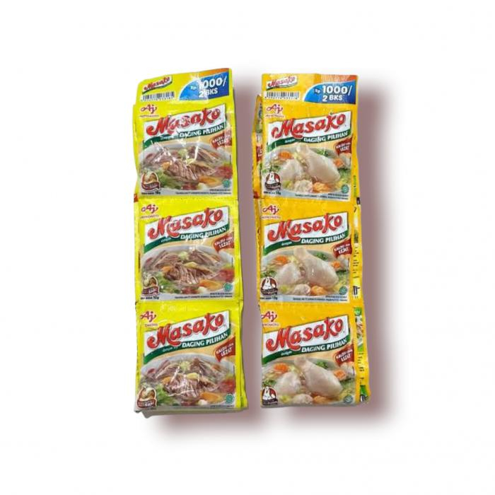 

MASAKO PENYEDAP RASA RENTENG 9 GRAM AYAM SAPI (12 PCS)