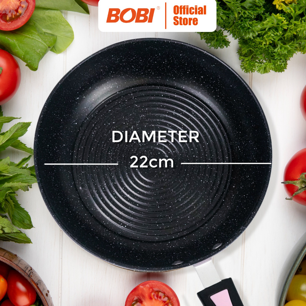 NEW PROMO Wajan Teflon Penggorengan 22 Cm // Wajan Penggorengan Anti Lengket Wok Pan // Teflon