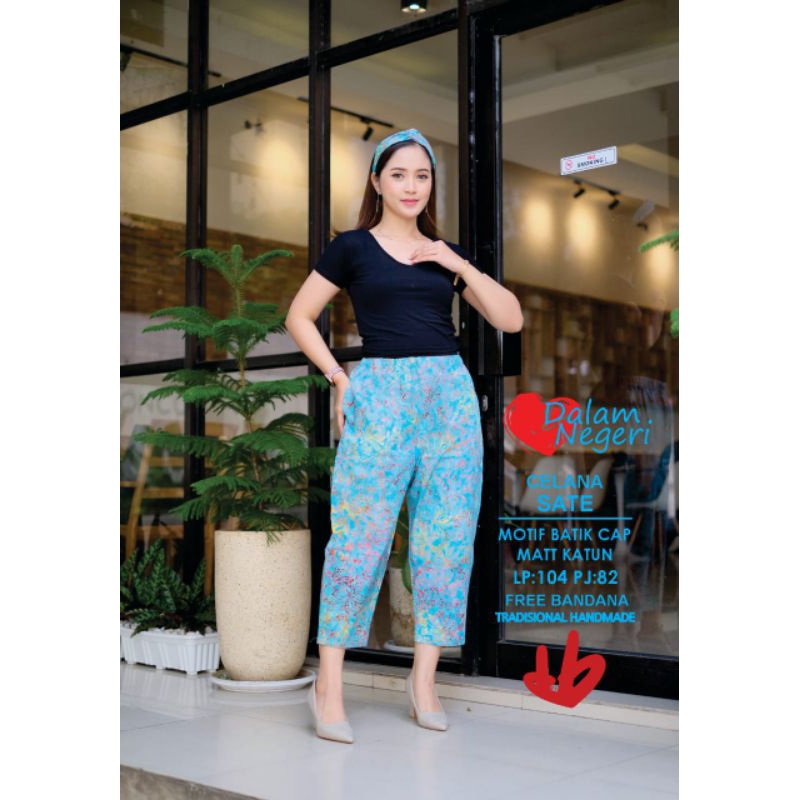 Goenzshop Celana Sate, Free Bandana