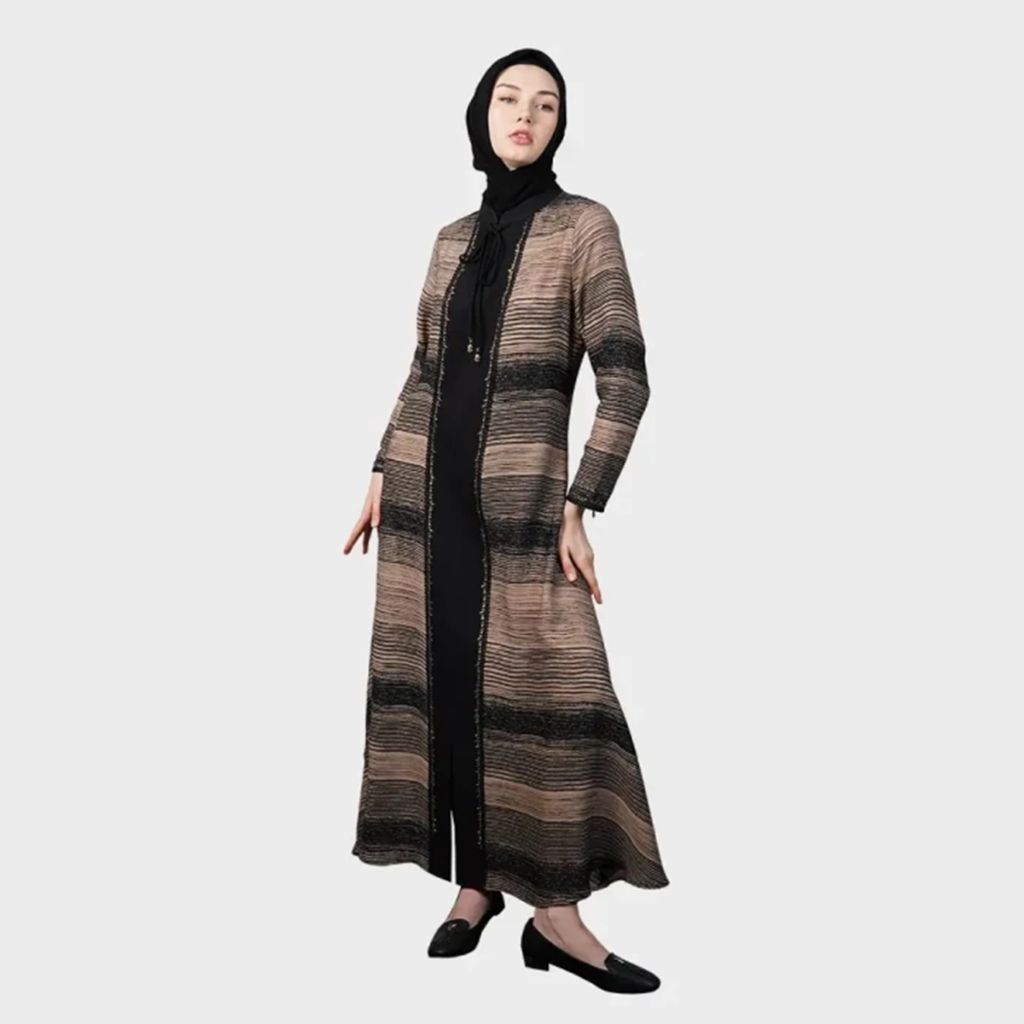 Hikmat - Baju Gamis Muslim Abaya Hikmat Dress Terbaru - A5412
