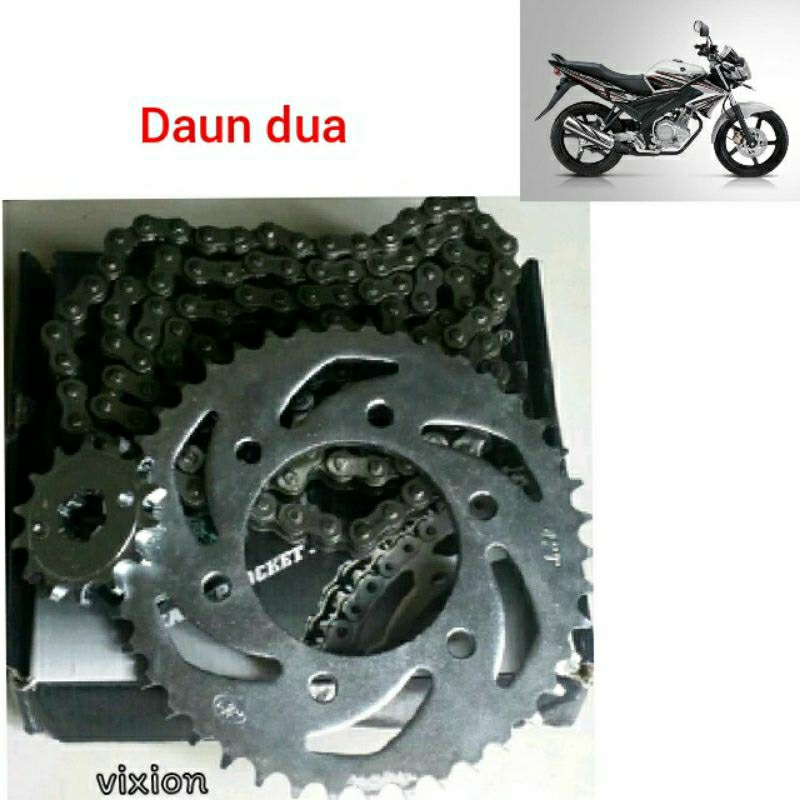 gear set Vixion old original satu set