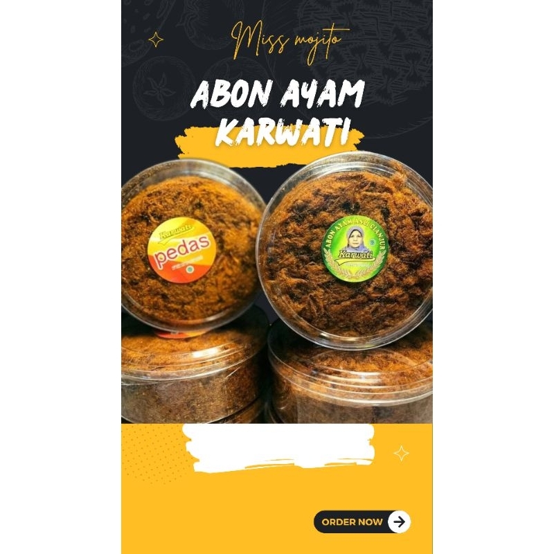 

ABON AYAM ASLI CIANJUR KARWATI