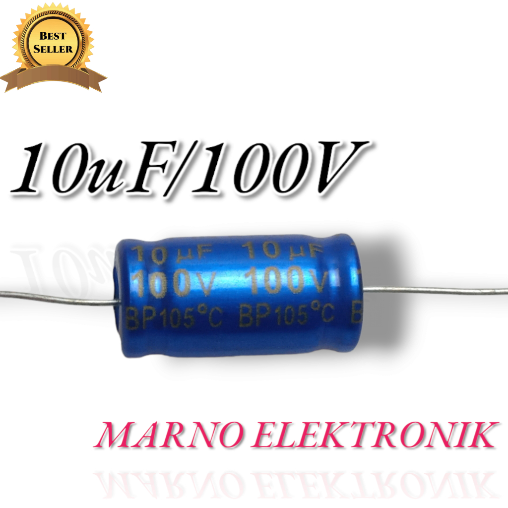 ELCO NON POLAR 10UF 100V 10 UF 100 V ASLI ORIGINAL