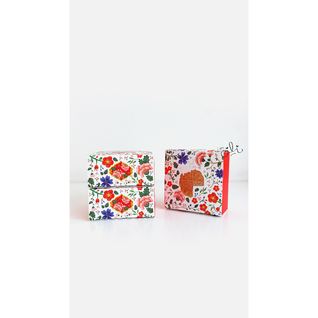 

(BOX DALAM LU XI 9.5) kotak mooncake BESAR 9,5 x 9,5 cm(isi 30)