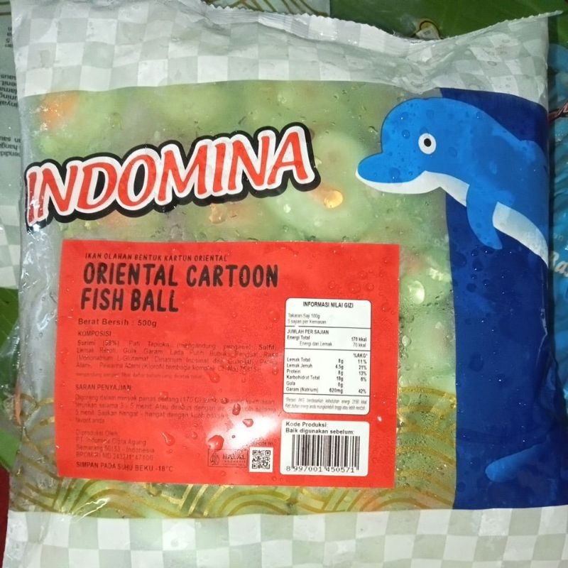 

INDOMINA ORIENTAL CARTOON BEBEK FISH BALL 500 gr