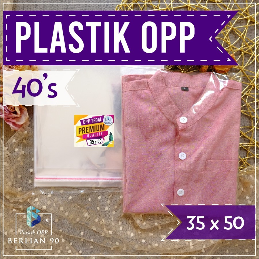 Plastik Opp Lem Garment / Plastik Bening Lem Untuk Celana