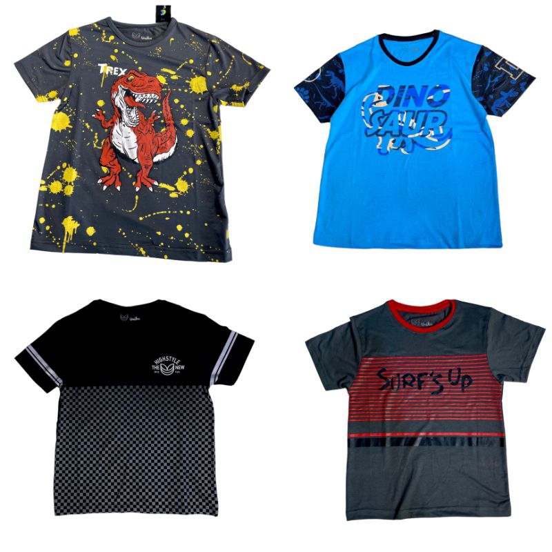Baju Anak Laki Laki/Kaos Anak Laki Laki  Uniku / kaos bocil motif dinourus /kaos bocil  6-15 tahun