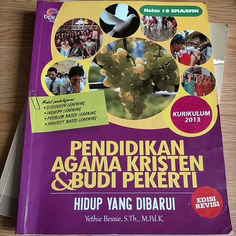 Buku Bekas Pakai - Buku Agama Kristen & Budi Pekerti Kelas SMK/SMA 1 / Buku Pendidikan Agama Kristen