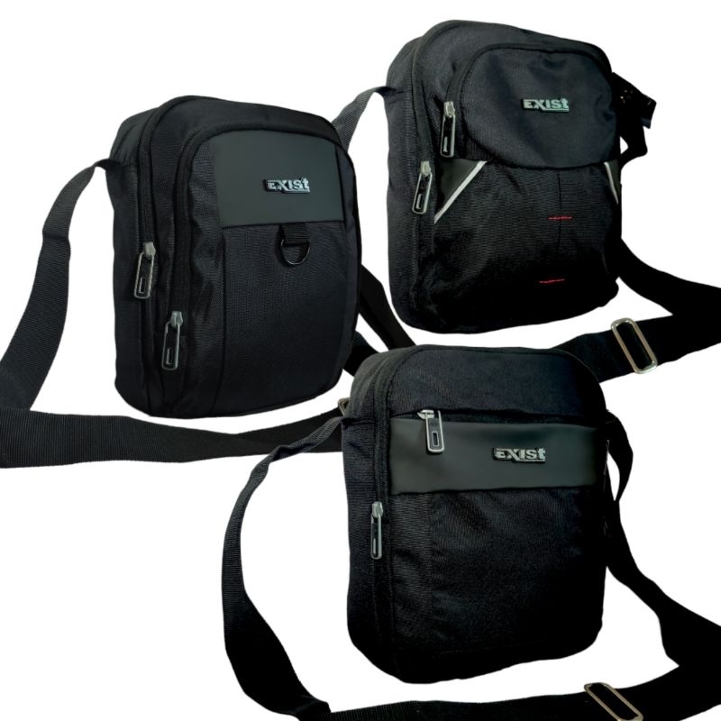 Tas Selempang - travel pouch ukuran 9 inch - EXIST 49216 - 49220 - 49222 original produk lokal berku