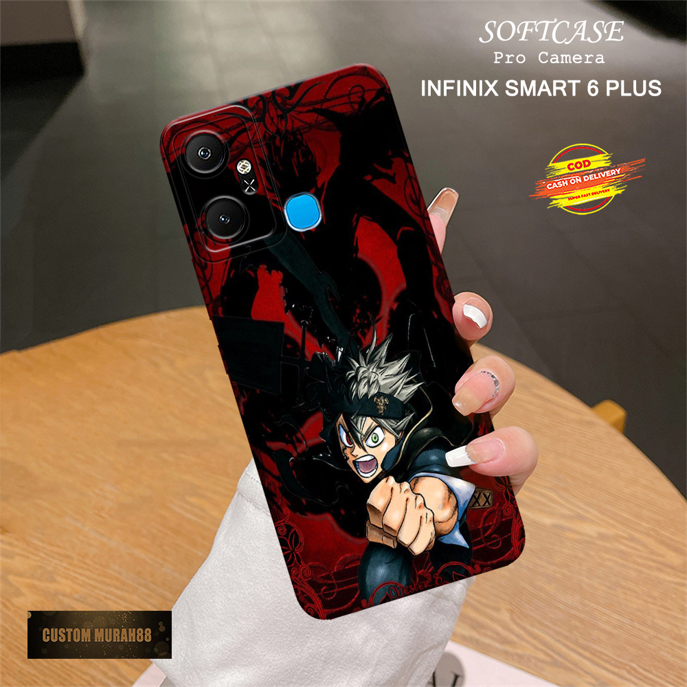Case Infinix Smart 6 Plus - Fashion Case ANIME - Casing Hp Infinix Smart 6 Plus - Softcase Infinix S