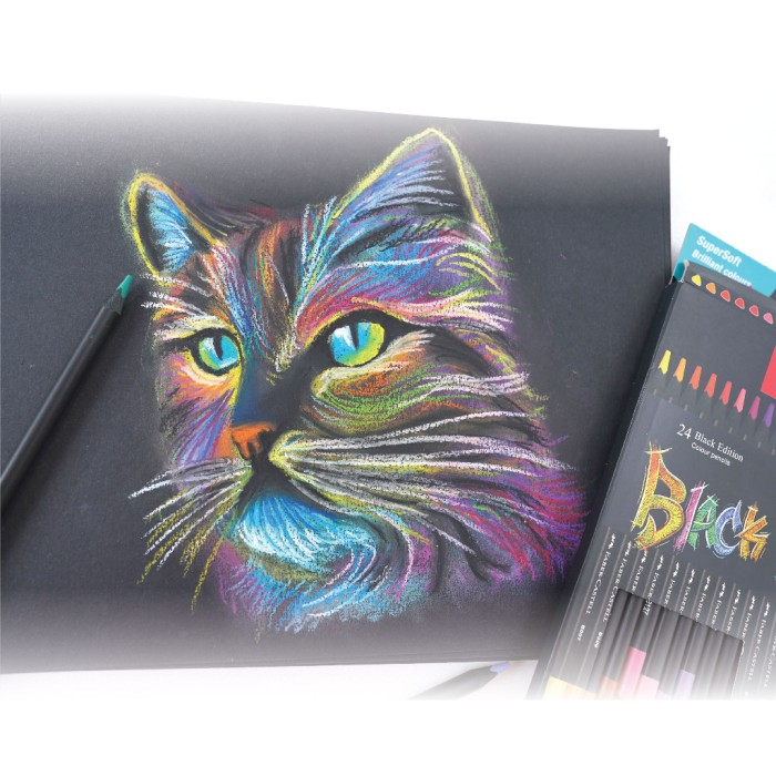 

PENSIL WARNA FABER-CASTELL BLACK EDITION SERIES | ISI 12 WARNA