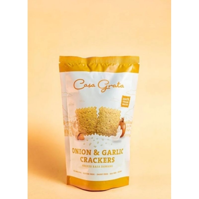 

Casa Grata Onion & Gralic Crackers 70gr