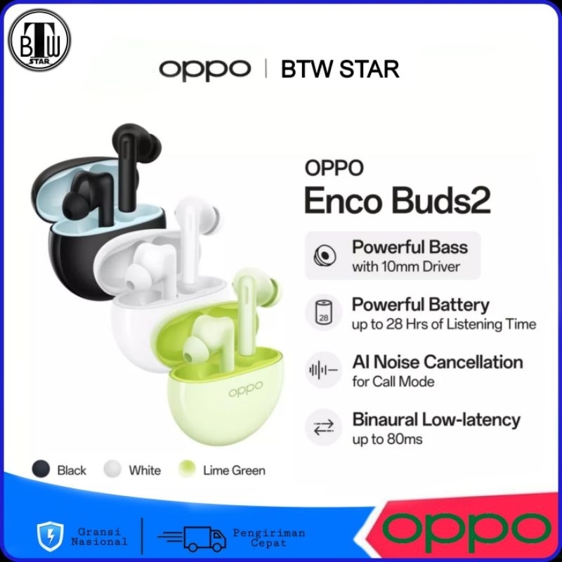 OPPO Enco Buds2 ORIGINAL | TWS OPPO Enco Buds2 ORIGINAL