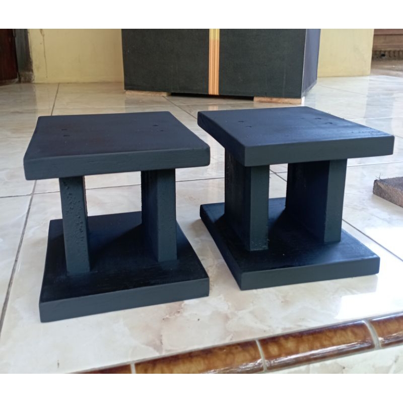 Stand Speaker Dudukan Speaker Tatakan Speaker Speaker Stand Kayu JatiBelanda