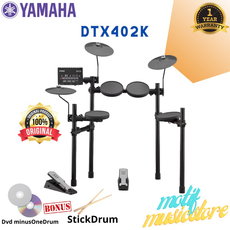YAMAHA DRUM ELEKTRIK DTX402 DTX 402 K DTX402K