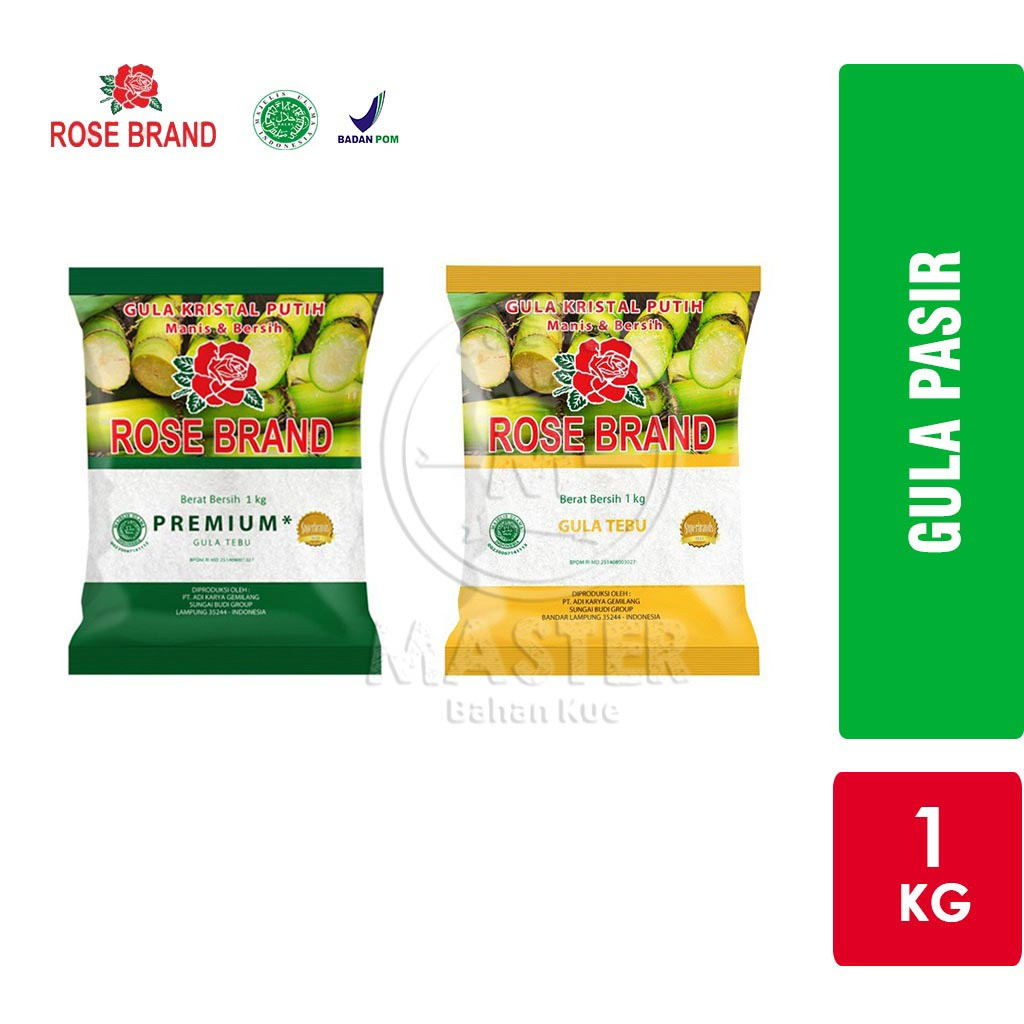 

Rose Brand Gula Pasir / Gula Kristal Putih [1 Kg]