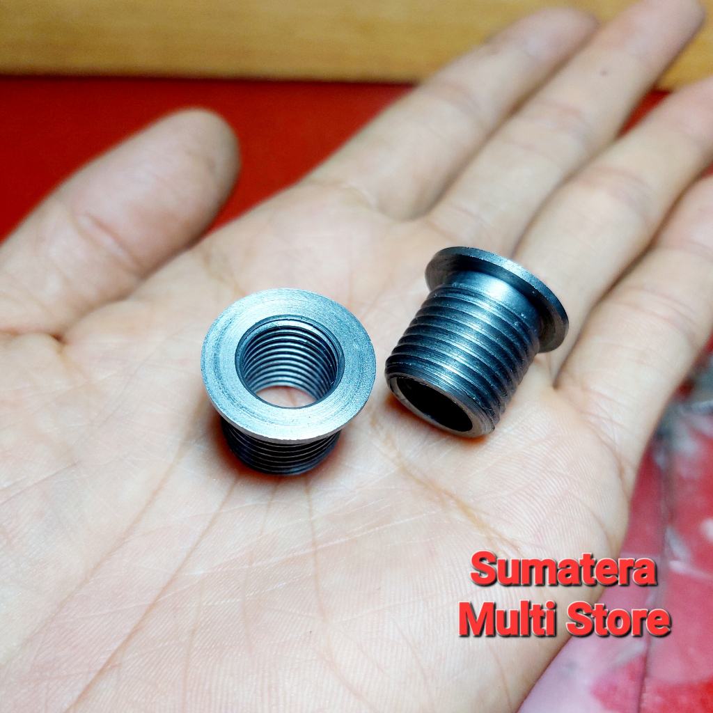 Sok Derat Baut Tap Oli M16 x M12 Recoil - Bos Drat Tutup Oli Over Size 2x - Bos Kuping