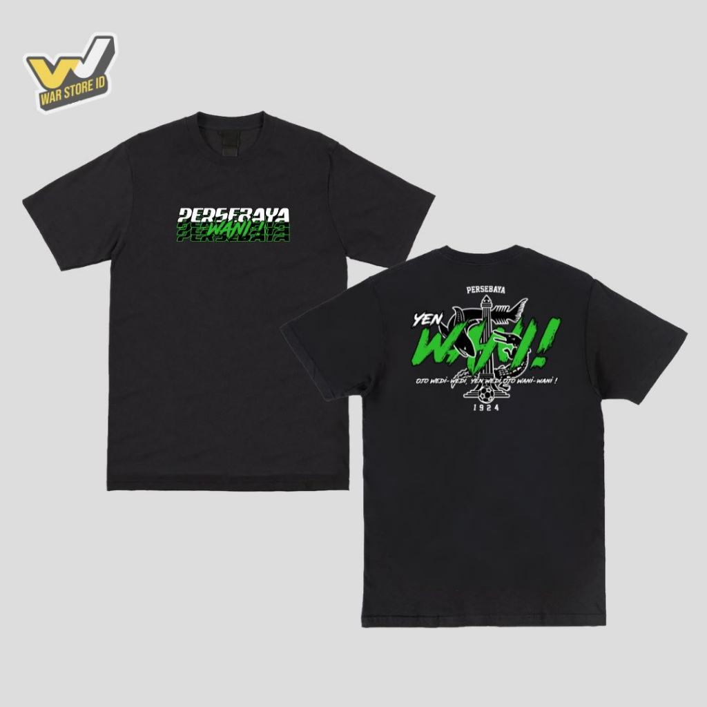 T-Shirt PERSEBAYA | Kaos Sepak Bola WANI | Suporter Persebaya Wani