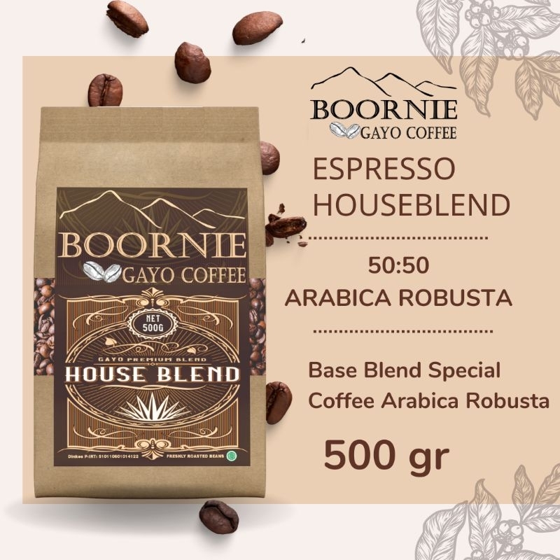 

Kopi Gayo Houseblend 500gr base Espresso Kopi Tubruk Kopi Tiam Coffee Drip Manual Brewing