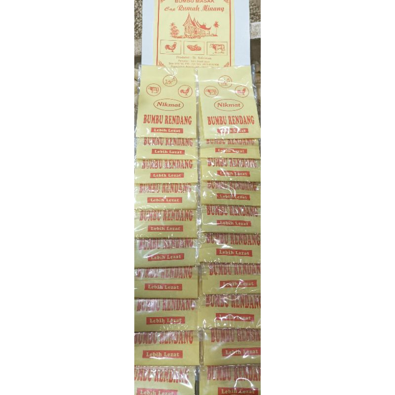 

bumbu rendang rentengan halus