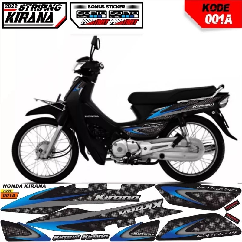 Decal Honda Kirana 125 Striping variasi Kirana sticker body motor kirana