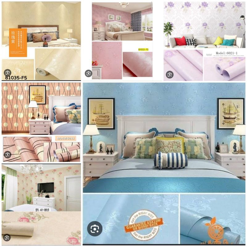 1 Kg 1roll wallpaper dinding 45cm×10m