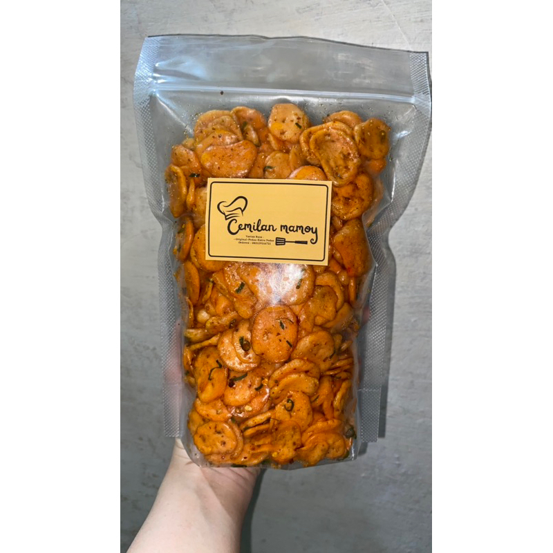 

Kerupuk seblak pedas daun jeruk 250gr