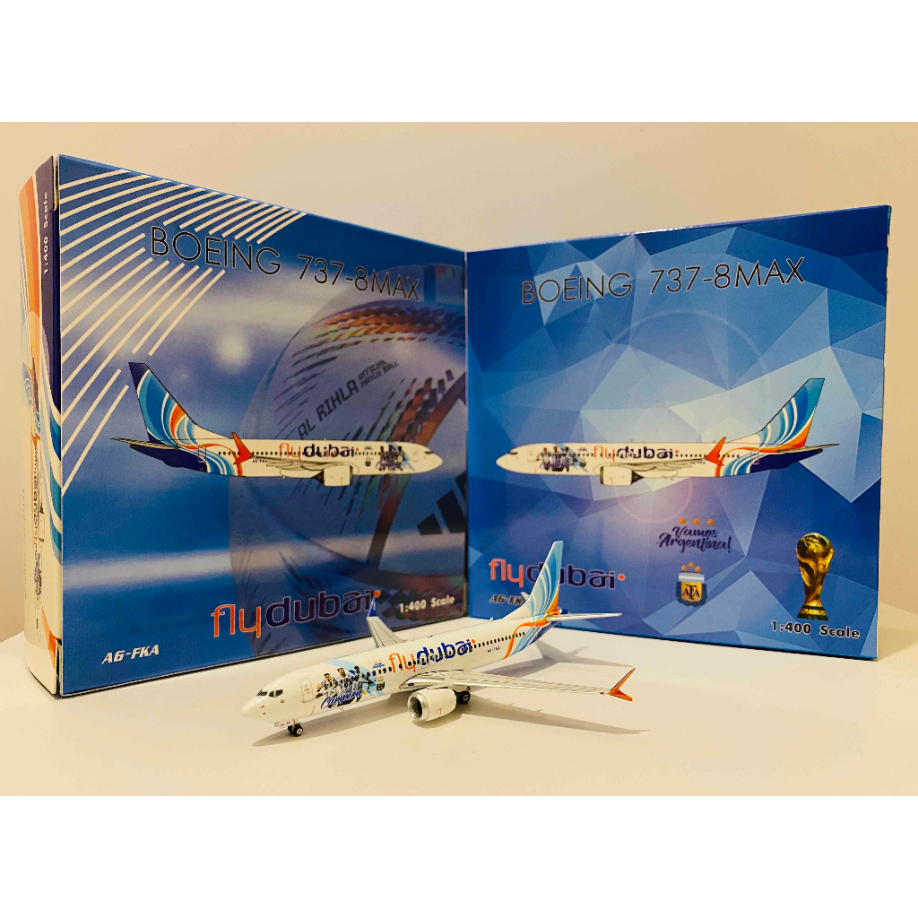 FLY DUBAI BOEING 737 MAX 8 A6-FKA VAMOS ARGENTINA PHOENIX
