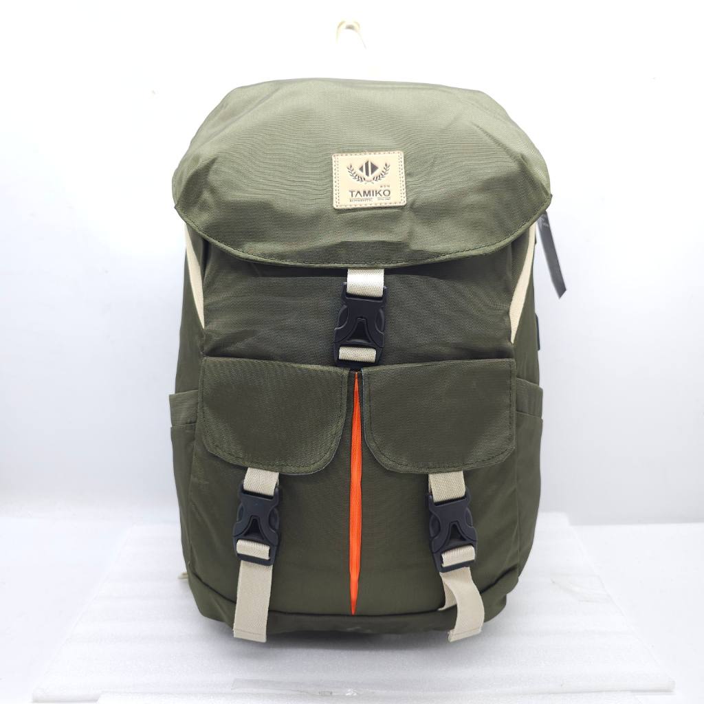 TAS TAMIKO PARASUT GESPER UNISEX 18 INCHI + USB SELITING ANTI MALING / RANSEL TAMIKO IMPORT JEPANG P