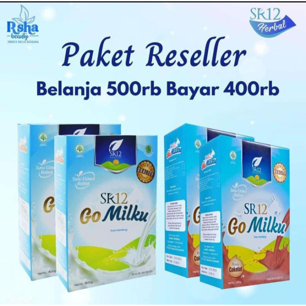 

Susu Kambing Etawa 100% Dijamin Murni/Susu Kambing Etawa Go Milku SR12/BPOM-HALAL