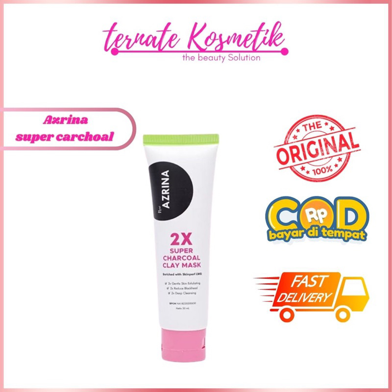 NEW AZRINA 2X Super Charcoal Clay Mask 25ml & 50ml